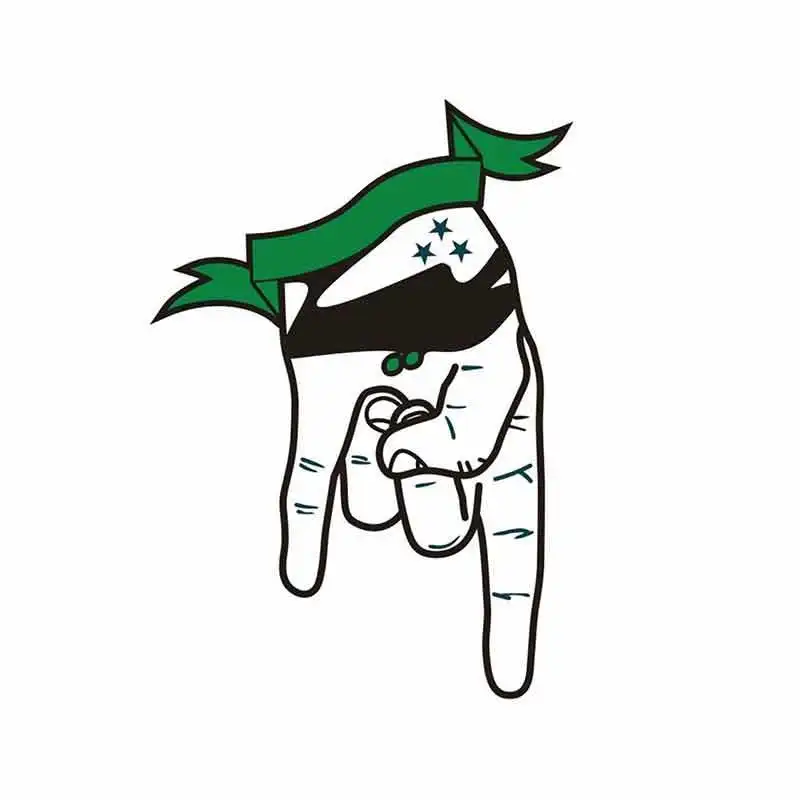 

Забавная наклейка, рок жест, персональные водонепроницаемые самодельные 3D наклейки, аксессуары для бампера, наклейки на окно, 13 см * 9 см