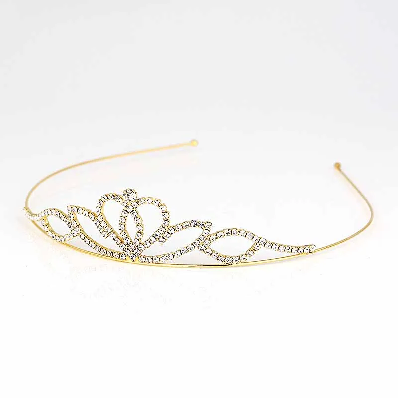 TDQUEEN тиары и короны для женщин и девочек детская мода цепочка из страз для головы Свадебная вечеринка свадебные заколки для волос аксессуары ювелирные изделия - Окраска металла: KH0135