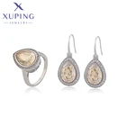 Xuping ювелирные изделия, новая модель, кристаллы, серьги и кольцо, наборы для женщин, роскошный подарок для вечеринки, девочки 60608