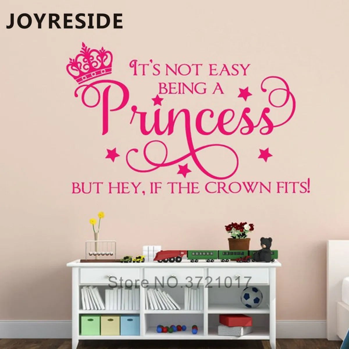 Это нелегко быть принцессой девушки комнаты украшение стены наклейки дома дети