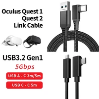 for oculus quest 2 link cable usb 3 2 fast charges data transfer cables for oculus quest 2 accessories vr headset quick charging
