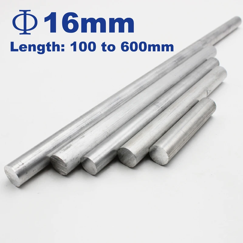 Диаметр 16 мм алюминиевая круглая штанга/длина стержня 50 до 600 мм|Детали