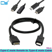 desktop computer motherboard cable usb 3 1 type c female to type e 20p male to mobile hard disk 10gbps 100w 16 core cable