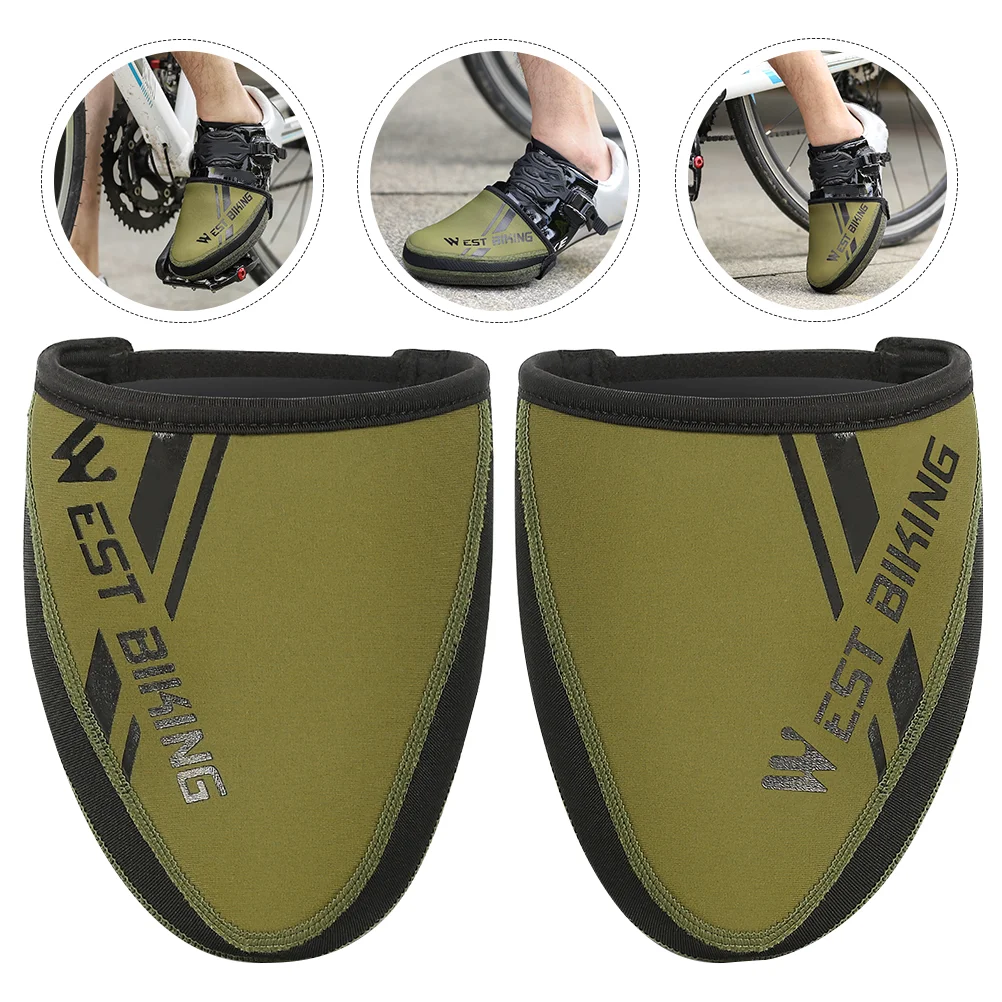 

1 Pair ofOutdoor Shoes Covers Warm Windproof Safe Riding Half Shoe Cover