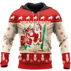 CLOOCL Гавайский Счастливого Рождества 3D Печатный осенний модный мужской худи унисекс толстовка с капюшоном уличная одежда Повседневная куртка спортивный костюм