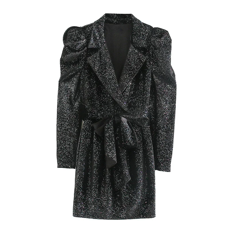 OMIKRON модный весенний женский блейзер с блестками костюм офисный Блейзер куртка