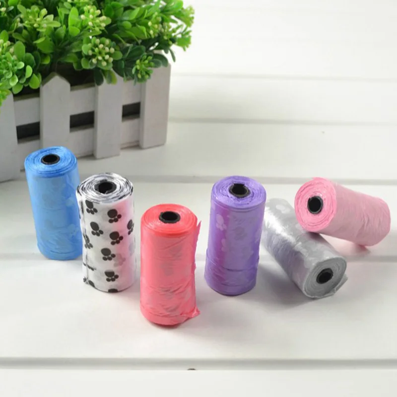 10 рулонов биоразлагаемая собачья Мочалка для домашних животных мусорные мешки