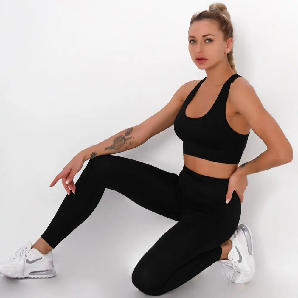 

Спортивный костюм женский, с высокой талией, для фитнеса, тренировок