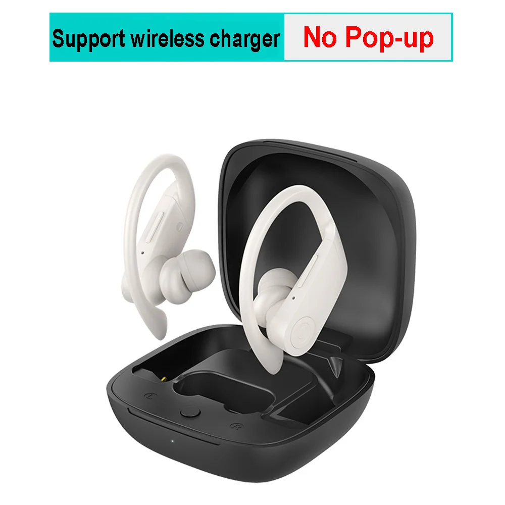Wireless Chager B10 True TWS беспроводные наушники Bluetooth 5,0 спортивные наушники с Ушными крючками водонепроницаемые наушники Беспроводная зарядка стерео гарнитура PK Q62 - Цвет: Wireless Chager