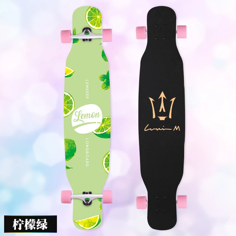 MS414 Dream Ⅰ 107 см/42 дюйма многоцветная печать Griptape dancing Street Longboard Abec-9 высокоскоростной хромированный стальной подшипник - Цвет: 10