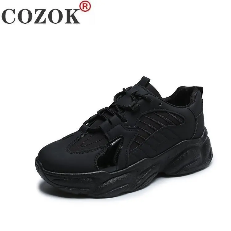 

2021 Super Popular Women's Vulcanized Shoes Ladies Casual Sneakers Breathable Running Femmes Chaussure Heighten Zapatos De Mujer