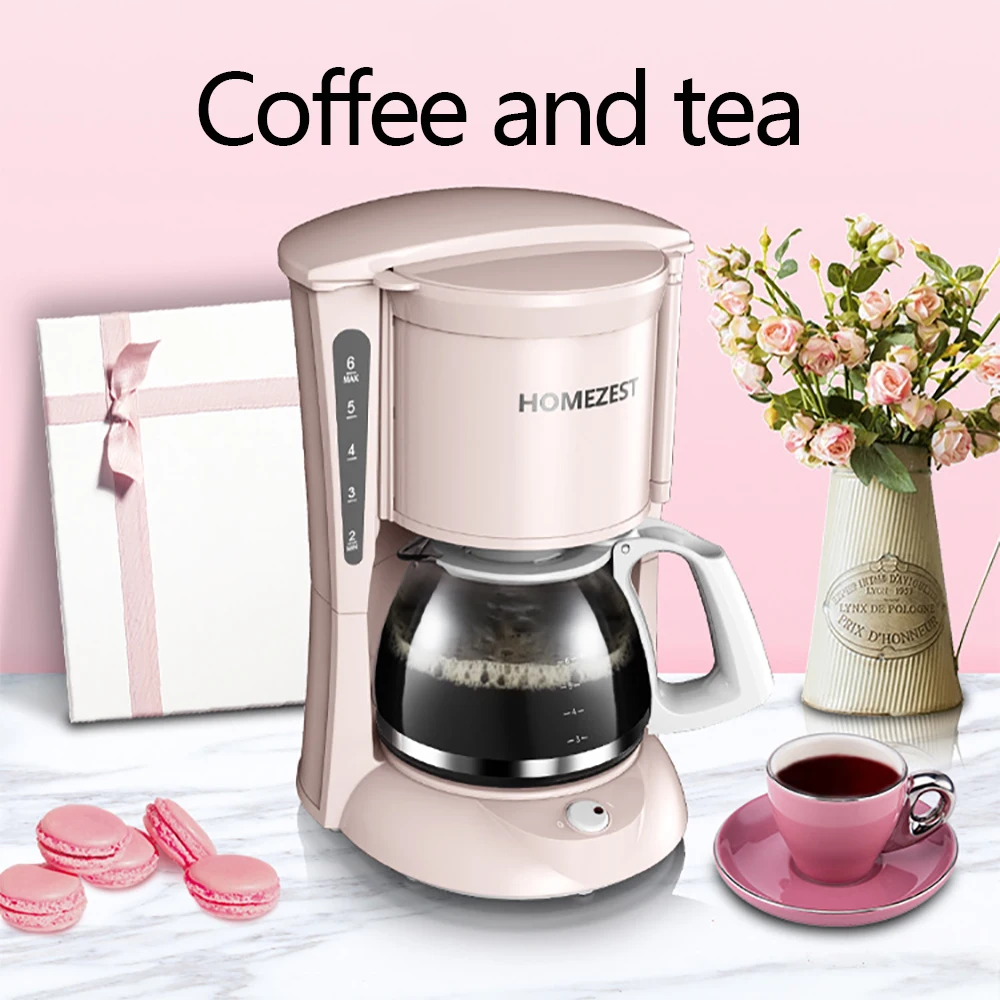coffee and tea dual purpose household automatic american coffee machine for electric kitchen appliances american coffee machine free global shipping