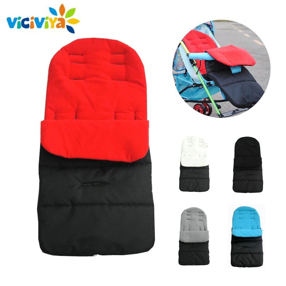 Зимний толстый детский спальный мешок теплый для детской коляски новорожденных