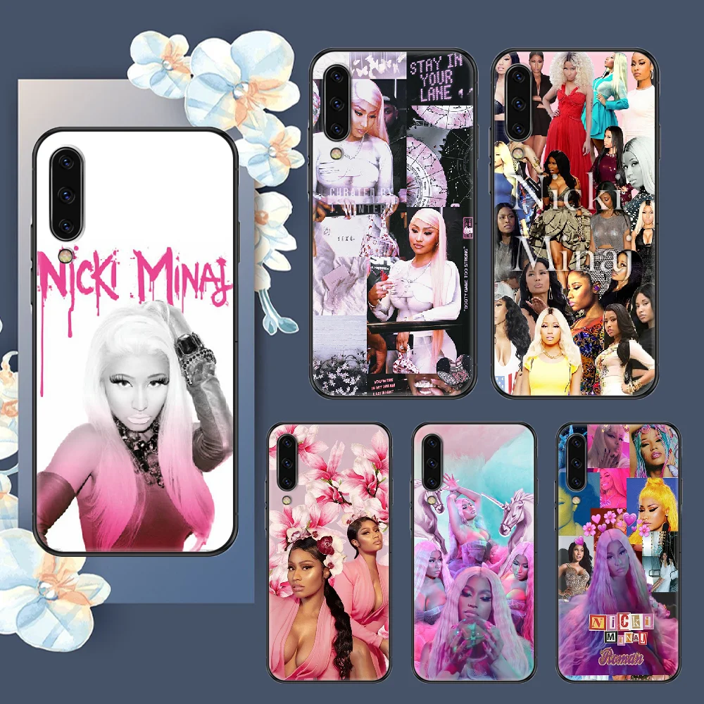 Чехол для телефона в стиле хип-хоп Nicki Minaj для Samsung Galaxy A 3 5 7 8 10 20 21 30 40 50 51 70 71 E S 2016 2018 4G, черный чехол из ТПУ, 3D чехол