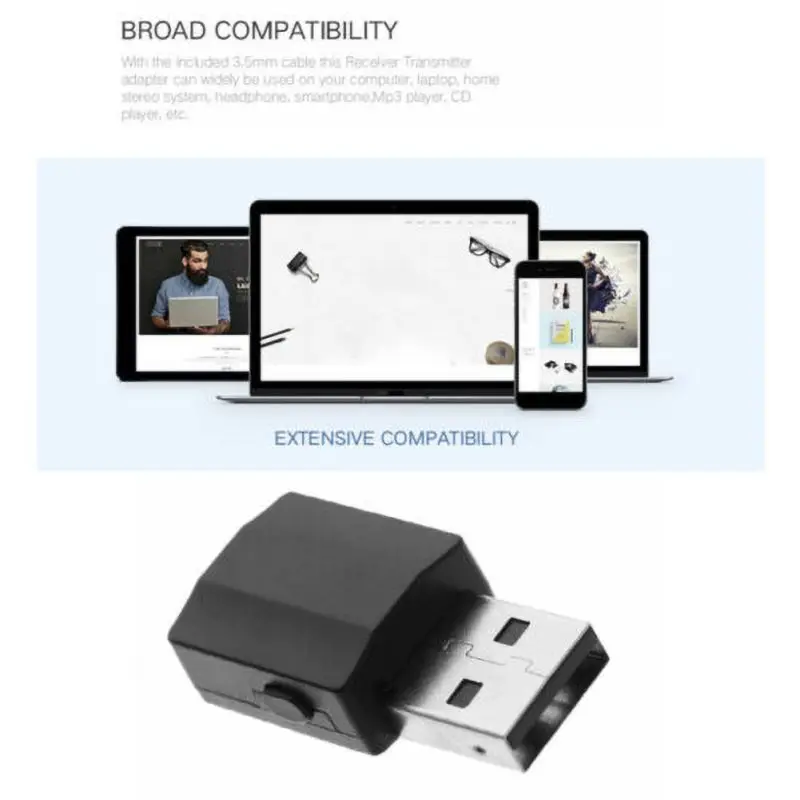 2020 2 в 1 Bluetooth приемник передатчик 5 0 адаптер аудио USB цифровые устройства |