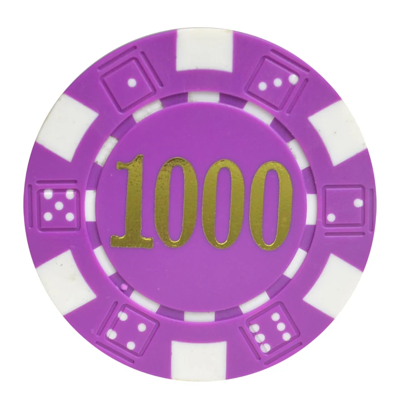 1000 25 шт./лот 11,5 г/шт. ABS Позолоченные игральные кости фишки для покера монеты Техасский покер джетон игры Fichas казино черный Джек Pokersatr металлические монеты - Цвет: 1000