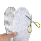 Стельки из фетра и алюминиевой фольги для мужчин и женщин, теплая удобная шерстяная обувь, прохладные, дезодорант, летние