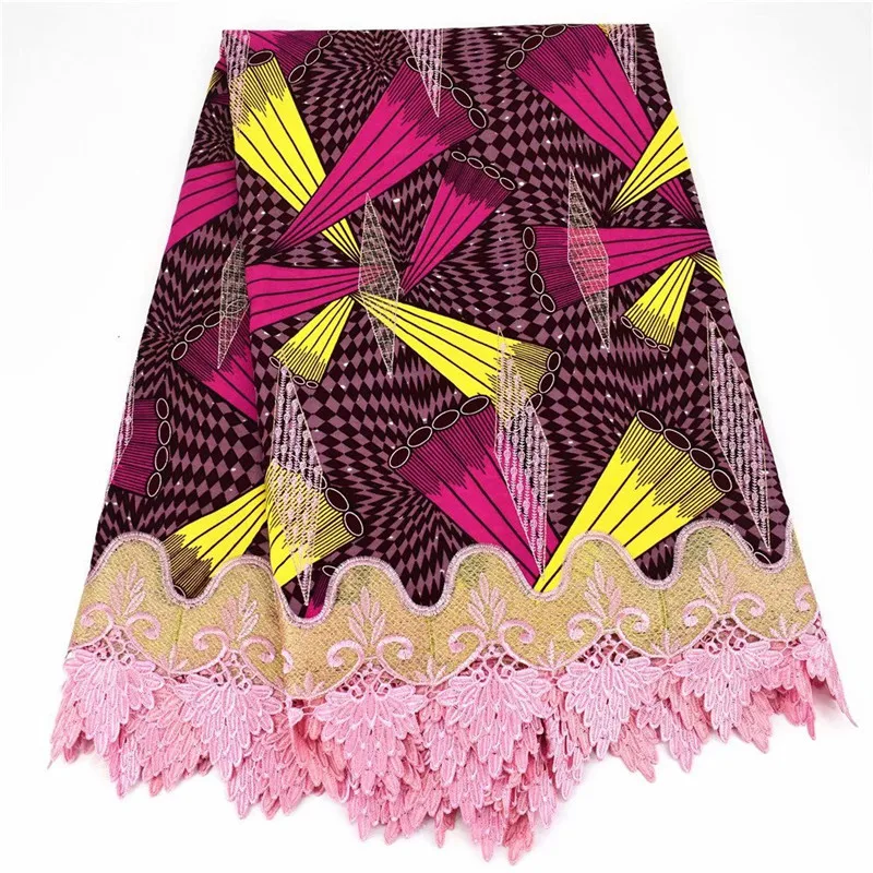 

Guipure lace fabric african cord lace fabric with 100% cotton wax african laces nigerian lace fabrics for dress 6yards/lots