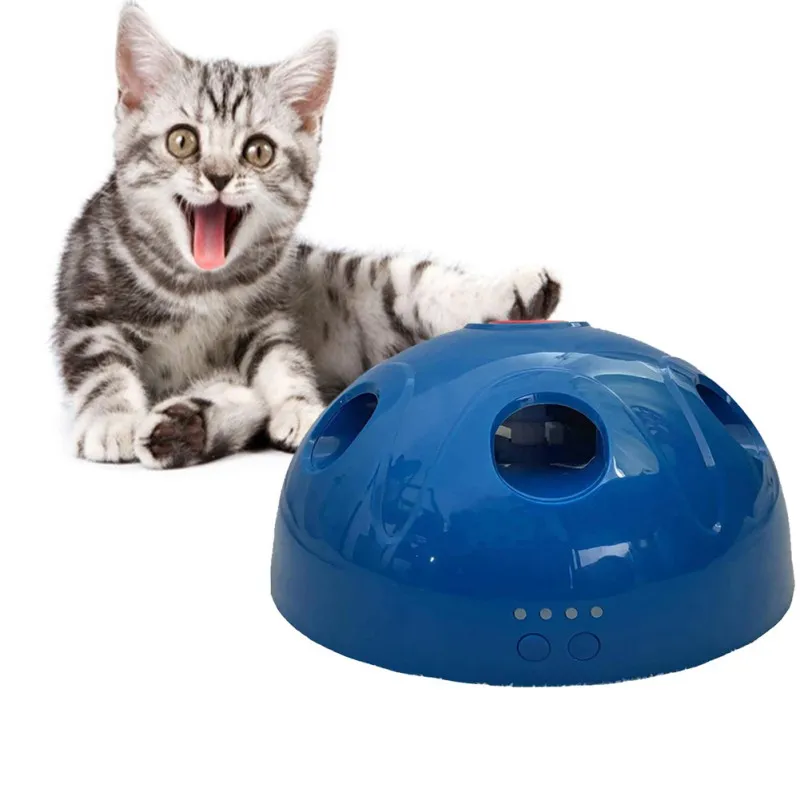 

Pet Automatic Cat Interactive Playing Toys Scratching Mice Electronic Rotating Teaser Cat Toy Pet Supplies(not Include Battery)