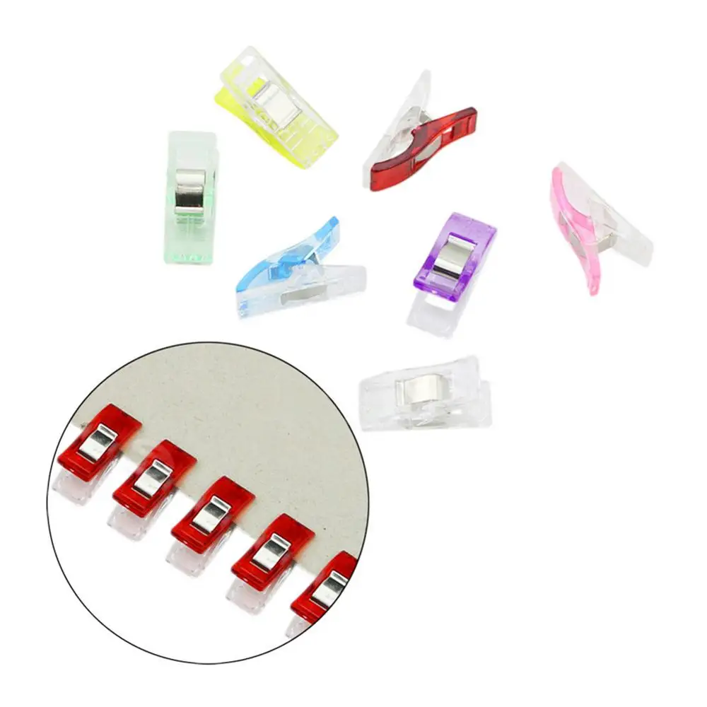 100 шт. Многофункциональный Пластик топор Мощность зажим для шитья подол