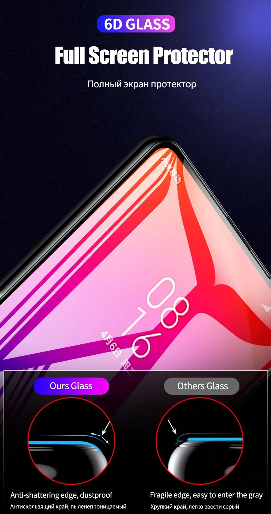 6D закаленное стекло для Xiaomi mi 9 T Pro 9 SE Защитное стекло для Xiaomi mi 9 T 8 A2 Lite A1 A2 A3 mi x 3 Pocophone F1 стекло
