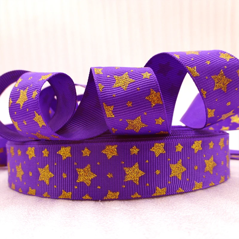 David accessories 50 ярдов 7/8 &quot(22 мм) лента со звездой печатная Полиэстеровая Корсажная