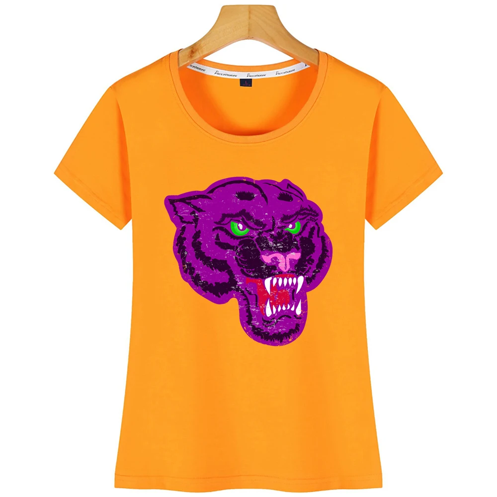 Топы Футболка женская розовая пантера хип хоп винтажная короткая футболка |