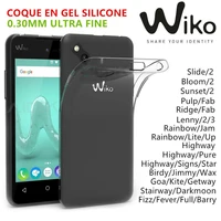 coque etui housse luxe en gel silicone ultra fine for wiko 25 modeles au choix