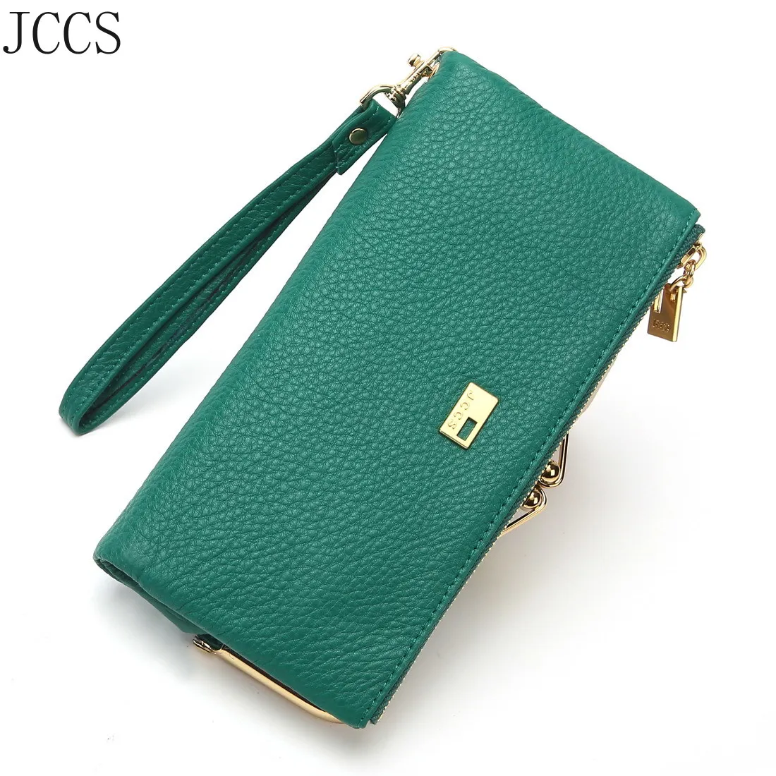 

JCCS Designer Wallets Genuine Leather Famous Brand Women Wallet Fashion Money bag Cell Phone Pocket ladies Luxury Long Purs