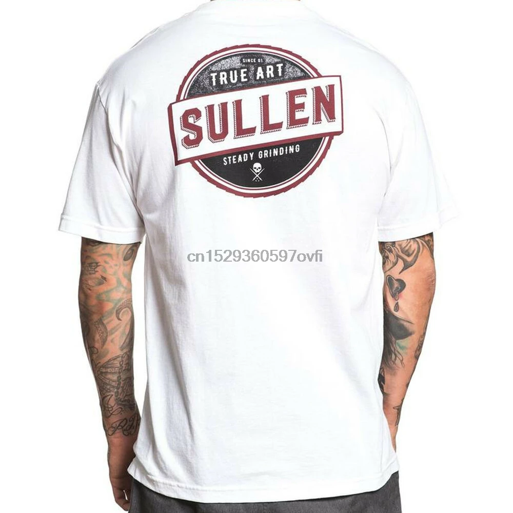 Мужская устойчивая футболка Sullen с коротким рукавом татуировкой настоящий