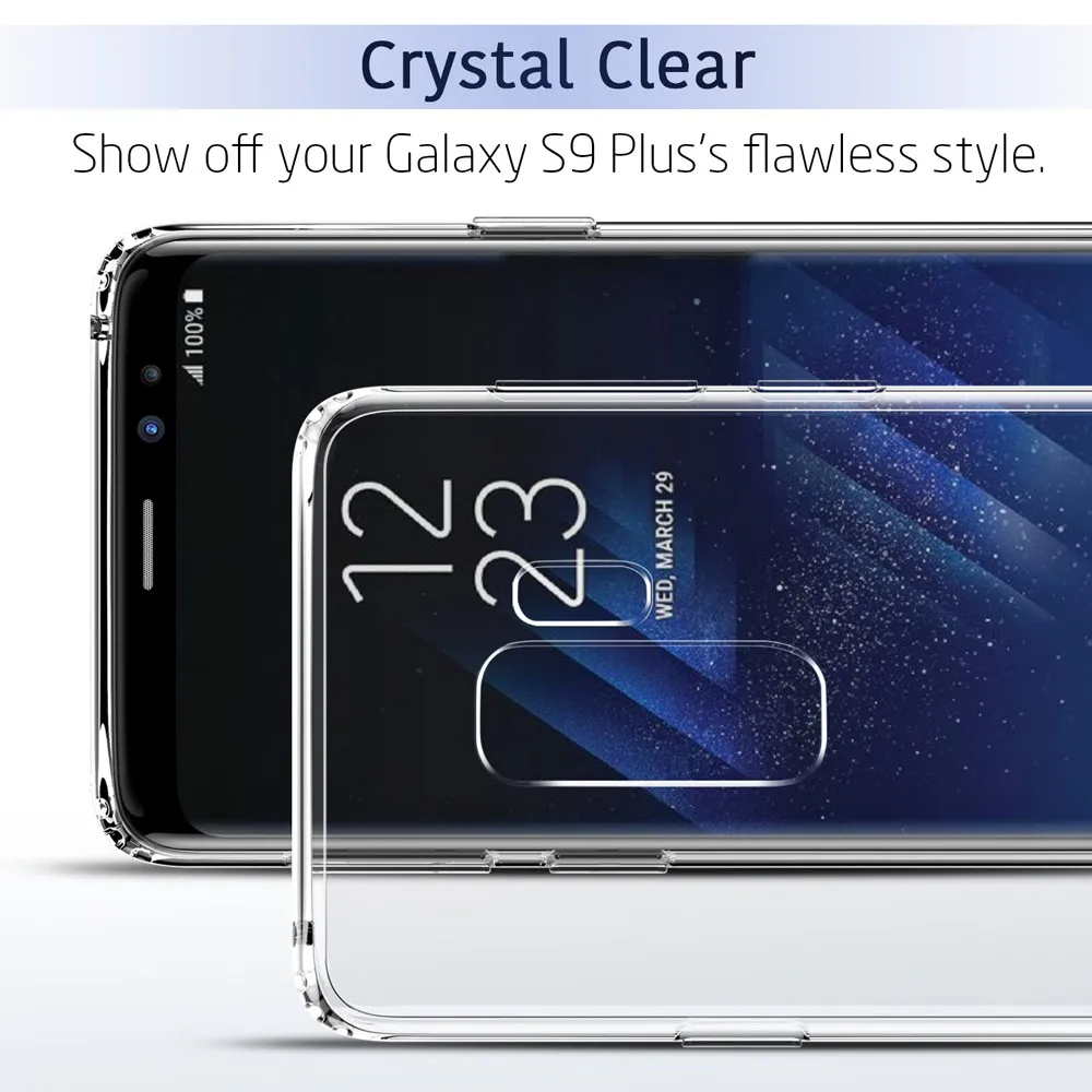 ESR чехол для samsung Galaxy S9 Plus чехол из мягкого ТПУ, прозрачный чехол ультра тонкий светильник чехол, Fundas для samsung S9