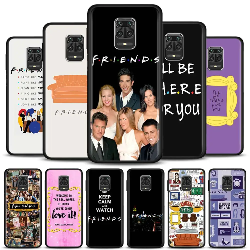 

Friends TV Silicone Case For Xiaomi Redmi Note 9 8 7 Pro 9S 9T 9C 9i 8T Fundas Bumper Soft Black Cover