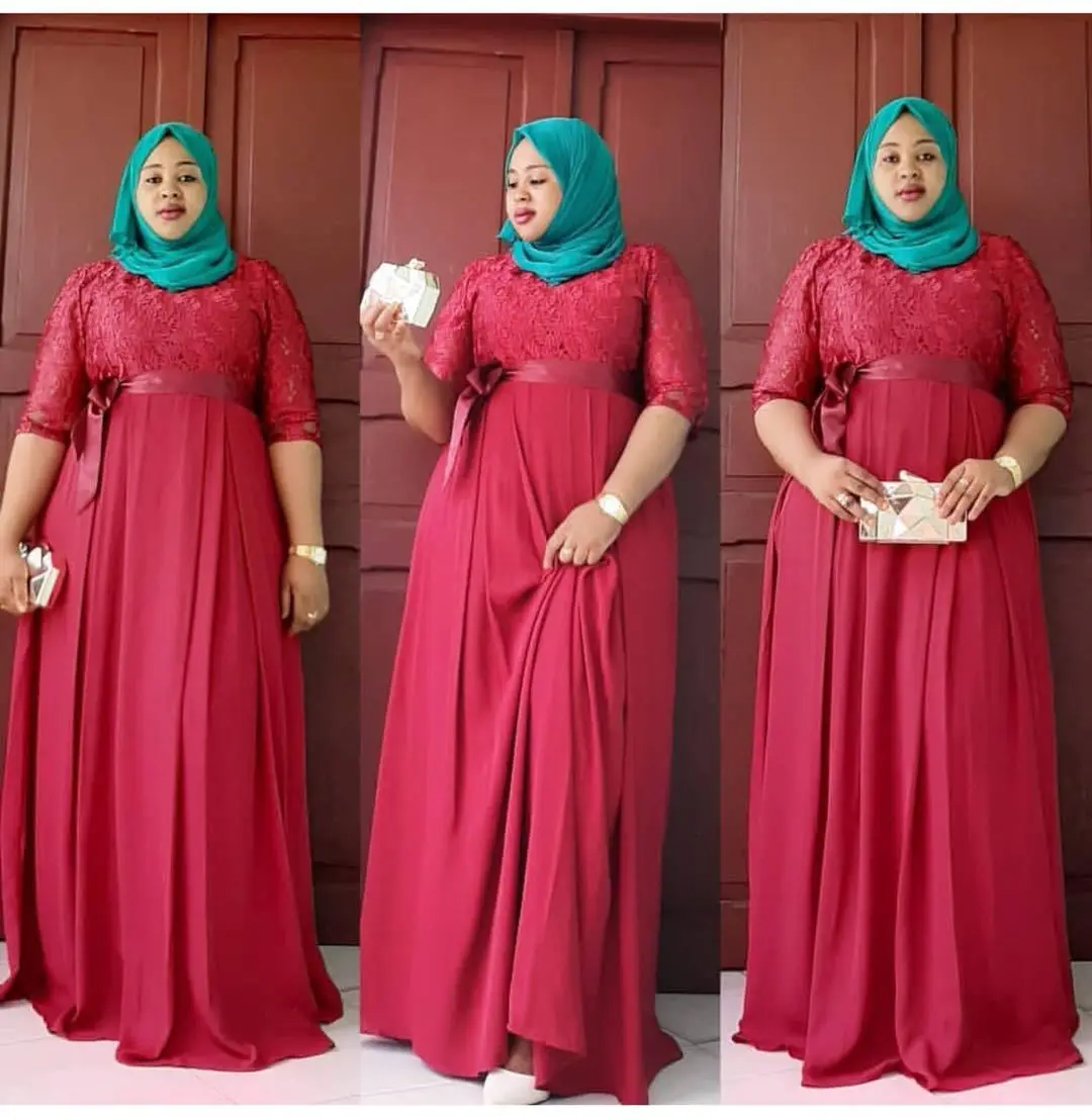 "Африканское мусульманское женское платье с кружевным поясом, банкетное платье, вечернее платье, Abaya, платье для мечети, Рамадан, кафтан, длин..."