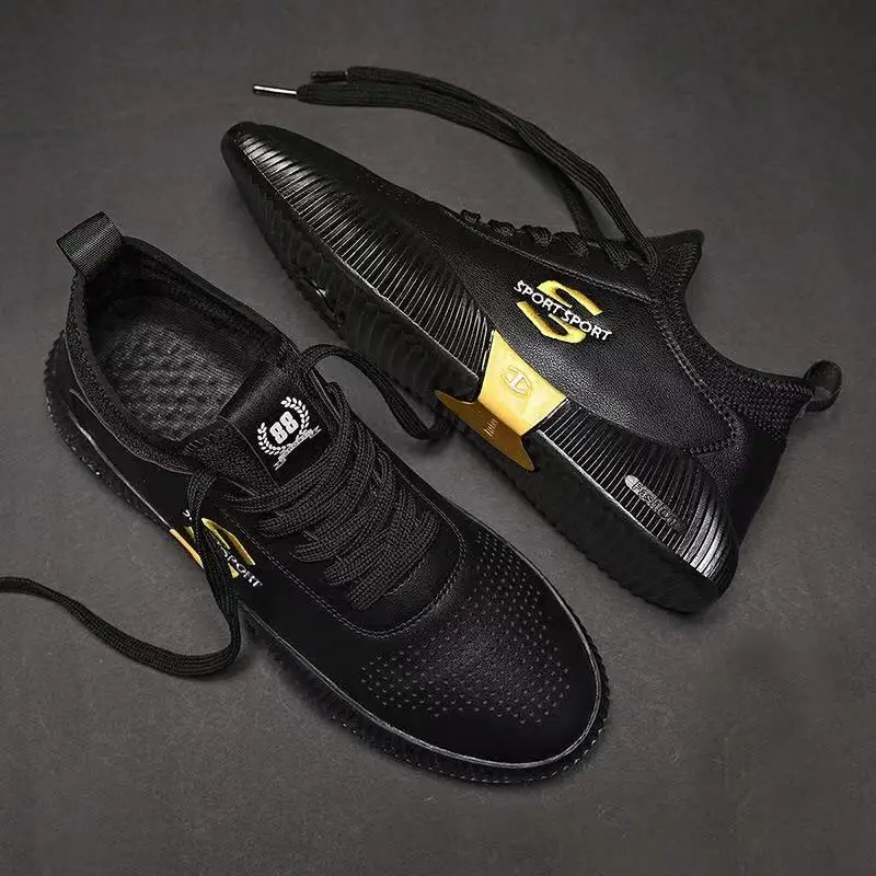 

European station summer breathable tendon bottom trend men's board shoes sports casual shoes simple bottom white shoes