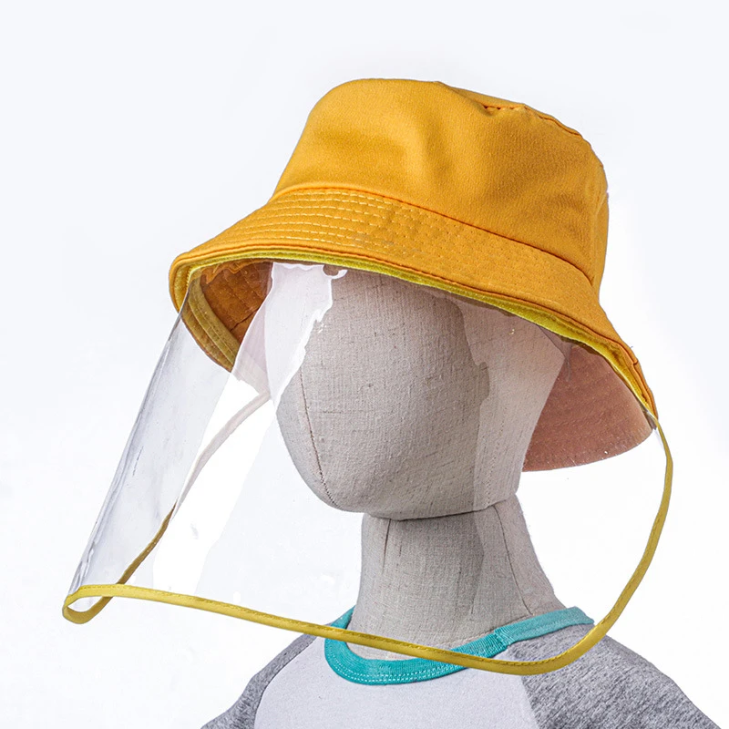 

Anti-spitting Hat Get Removable Protective Hat Dust and Virus Protection Dustproof Cover Kids Boys Girls Fisherman Cap Hat