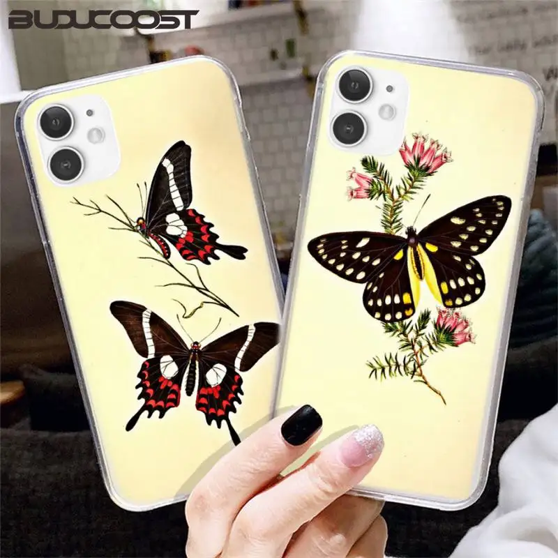 

Pretty Butterfly Pattern Custom Soft Phone Case For Iphone 11 Pro 11 Pro Max X XR XS Max 7 8 6 6S Plus 5 5S SE 2020 Case
