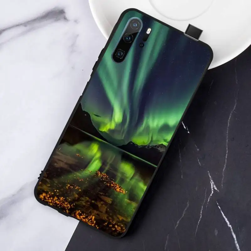 

Beautiful aurora natural wonder Phone Case For Huawei honor Mate P 10 20 30 40 Pro 10i 9 10 20 8 x Lite