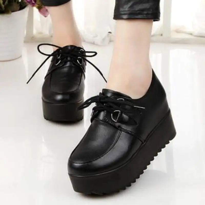 Новинка осени 2020 модные британские готические панковские туфли на плоской