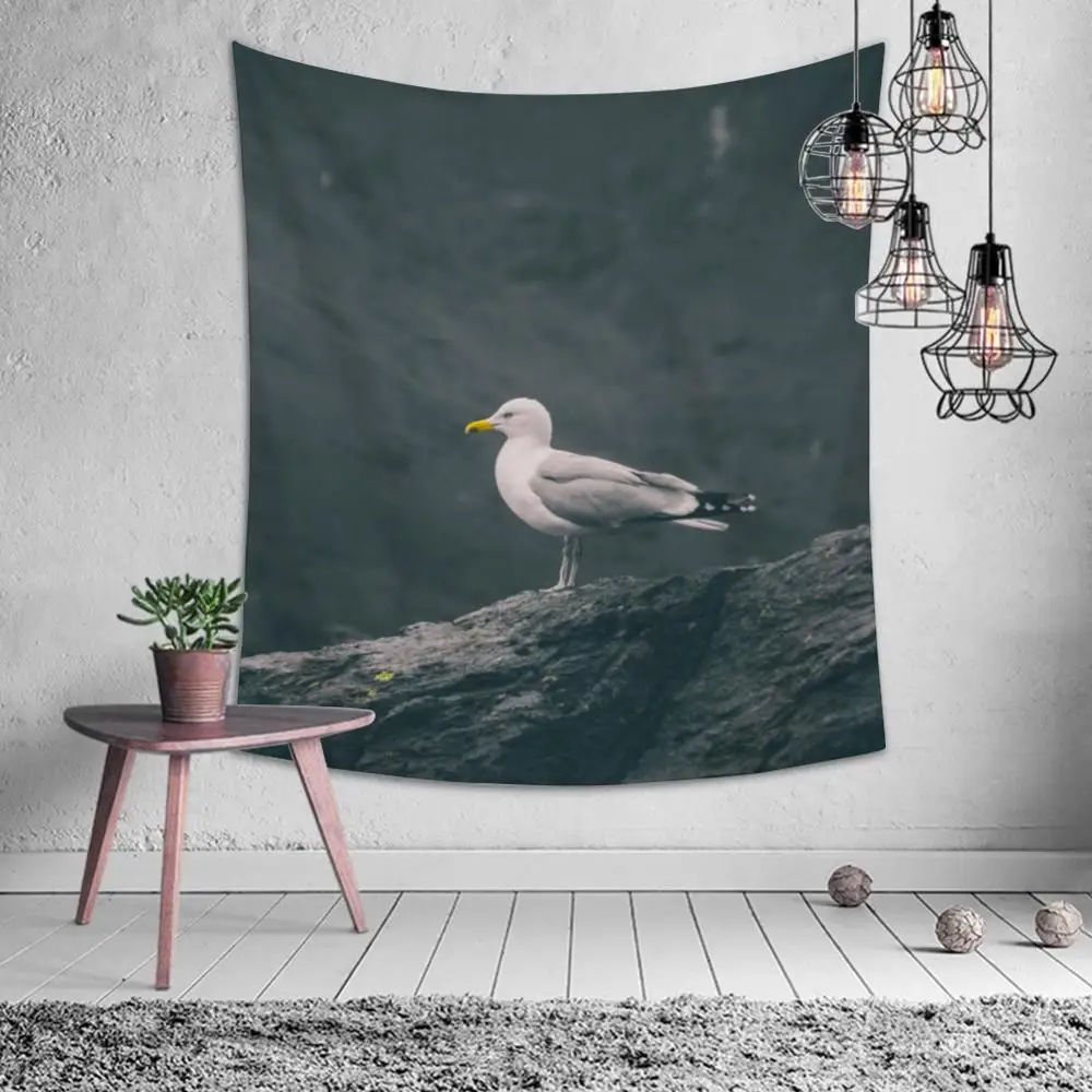 Гобелен с изображением фламинго оленя птицы единорога хиппи мандалы Настенная