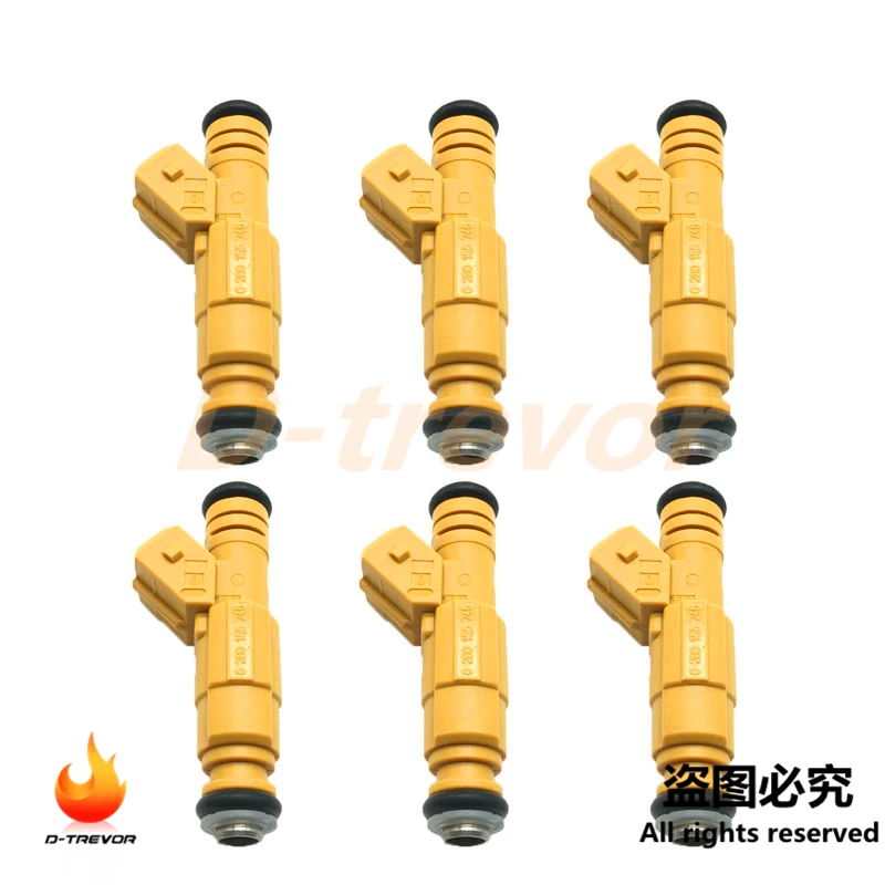 

6Pcs 0280155746 Fuel Injectors TJ XJ YJ ZJ US For Jeep Cherokee Grand Cherokee
