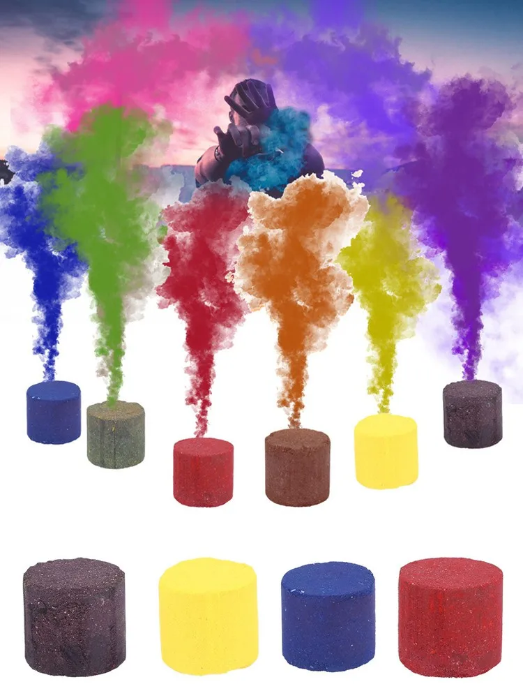 Дым торт 2020 1/3/6 шт. дым красочный эффект дыма показать Круглый - Цена: 339,44 руб.