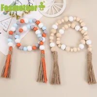 fosmeteor new hanging beads candy twine tassel creative color wooden bead string childrens home decoration pendant ornaments