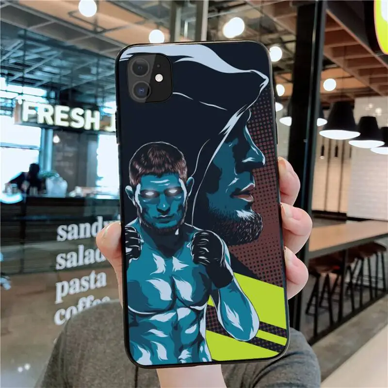 Чехол khabib nurmagomedov time для iphone 13 12 11 Pro Max Mini XS 8 7 6 6S Plus X 5S SE 2020 XR | Мобильные телефоны и