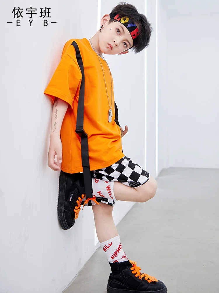 Танцевальная одежда в Корейском стиле с длинными рукавами для мальчиков и