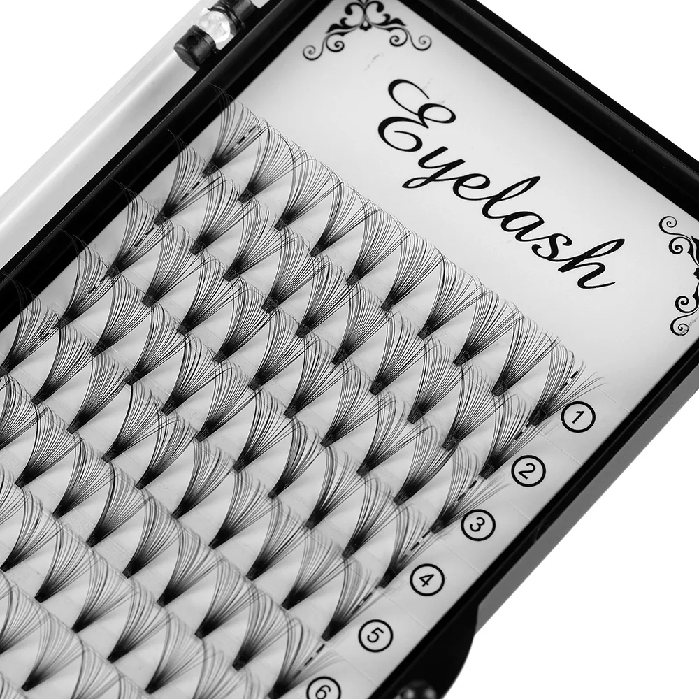 8 ~ 17 мм Индивидуальные Накладные ресницы Полупостоянный C D изгиб Россия готовый