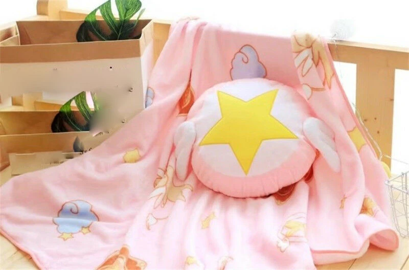 Милый чехол для карт Аниме Сакура плюшевая кукла диван подушка постельного белья