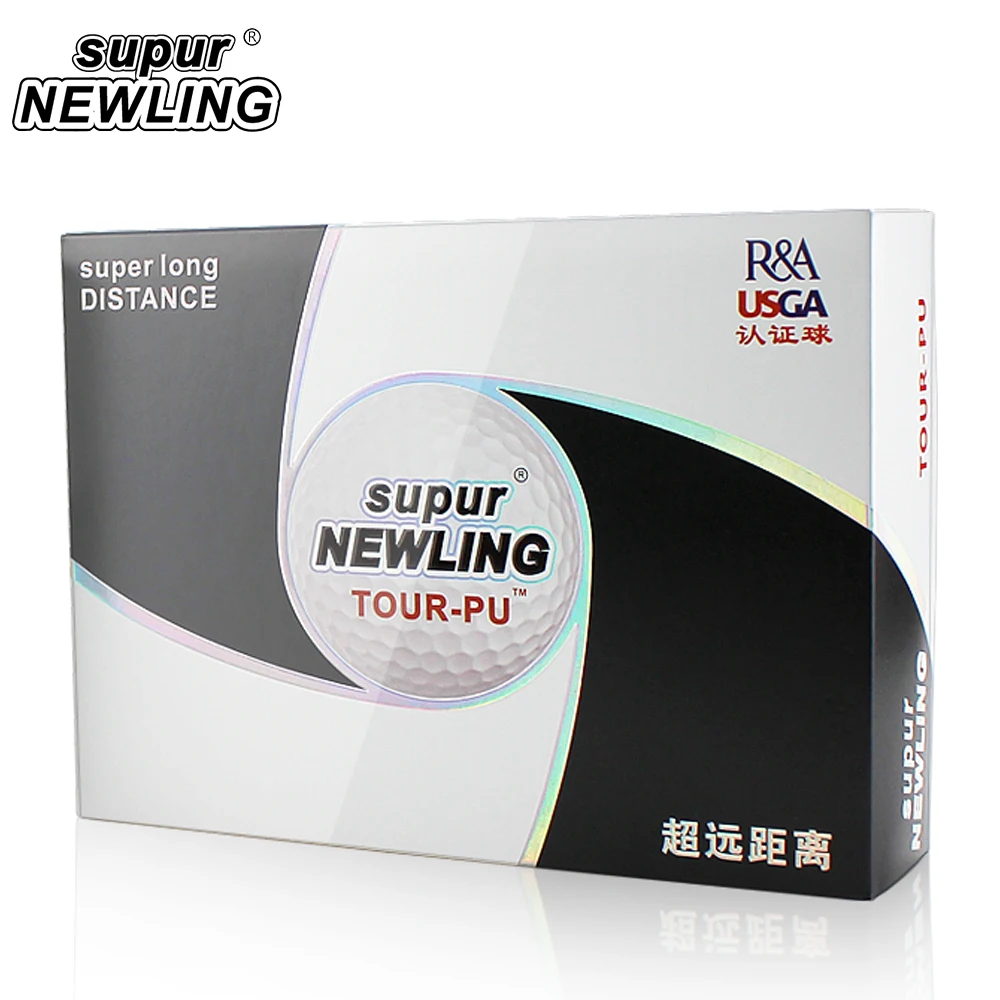 Мячи для гольфа Supur Newling TOUR из мягкого полиуретана на большие расстояния 12