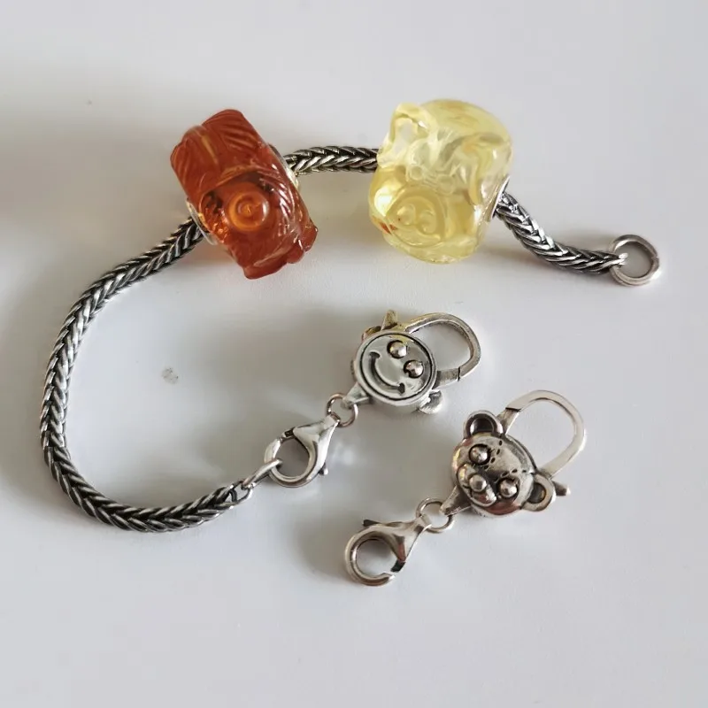 Женские винтажные шармы-замки из серебра 925 пробы с карабином | Украшения и