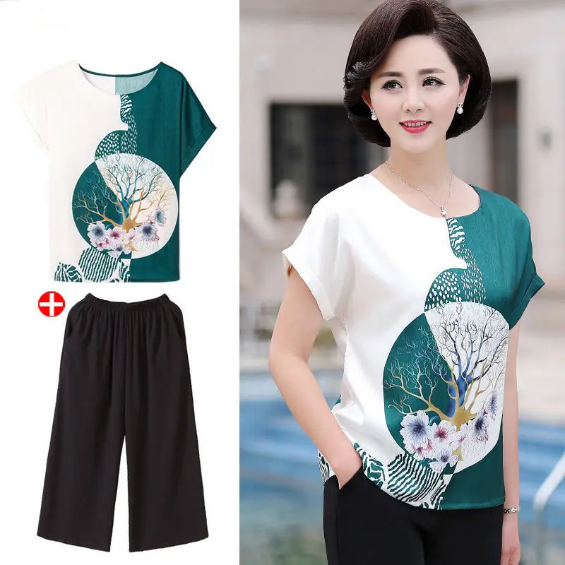 2020 новые летние сандалии для среднего возраста Женские Футболка с О-образным