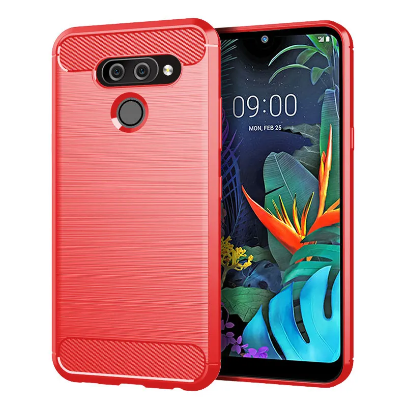 Углеродное волокно чехол для LG G6 мини V50 V40 Q6 V35 V30S G7 Aristo 3 Stylo 5X5 G9 один K10 K12 плюс G7 G8S ThinQ чехол s силиконовый чехол
